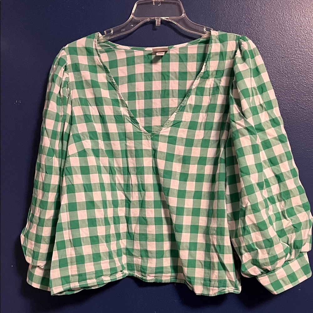 a new day Gingham Crop Top